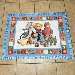 Colorful Kids Toy Teddybear Quilt